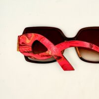 Lunettes de soleil en bois octobre rose VuDuSud - lunettes de soleil - lunettes en bois solaire femmes