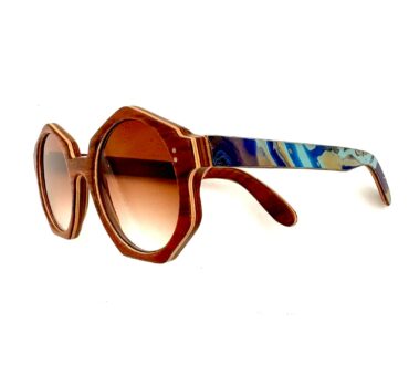 Lunettes en bois solaires femmes : Craboulette